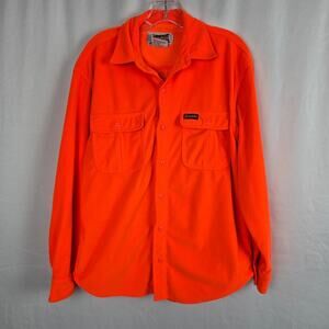 Gamehide Hunting Outdoor Shirt Men's M Orange Soft Fabric Button Down